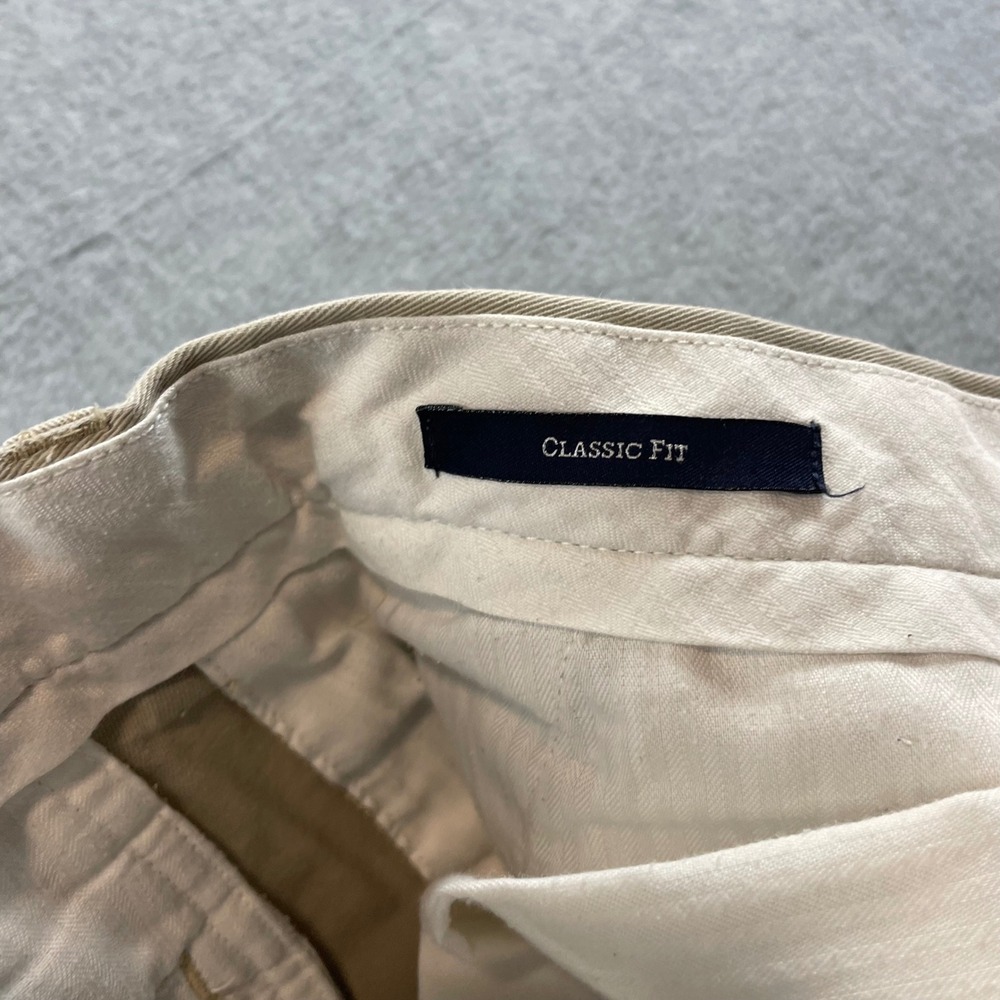 Polo Ralph Lauren Chino Pants Khaki Mens Size 37x30 Class Fit Causal Pants Tan - Picture 13 of 16